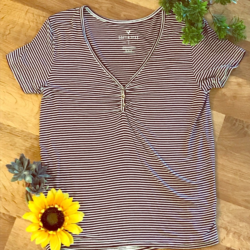 Soft & Sexy Striped AEO Tee